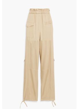 GANNI Satin Cargo Pants Cupro and ECOVERO M-blend women’s EU size 44 US XL